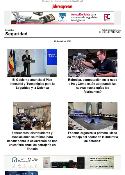 Newsletter Seguridad