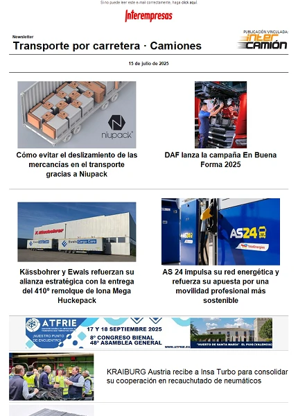 Newsletter Transporte por Carretera · Camiones