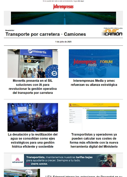 Newsletter Transporte por Carretera · Camiones