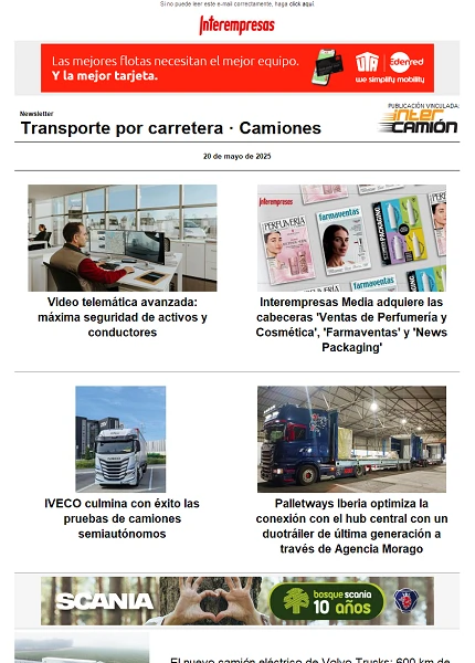 Newsletter Transporte por Carretera · Camiones