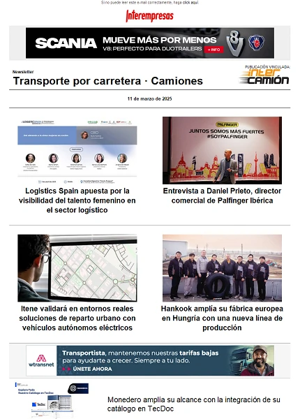 Newsletter Transporte por Carretera · Camiones