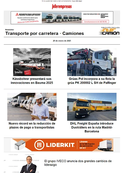 Newsletter Transporte por Carretera · Camiones