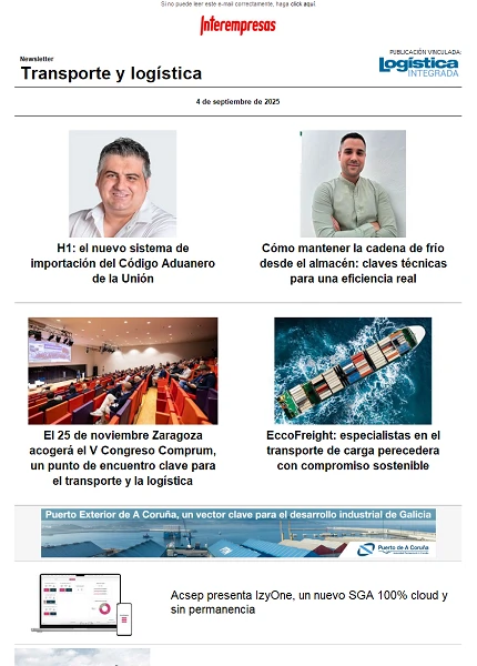 Newsletter Transporte y logística
