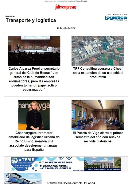 Newsletter Transporte y logística