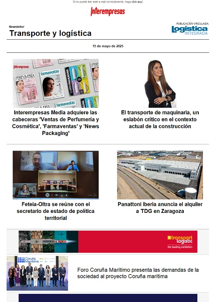 Newsletter Transporte y logística