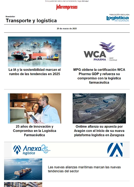 Newsletter Transporte y logística