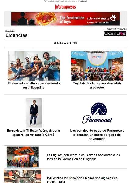 Newsletter de Licencias