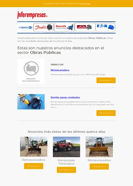Alerta ocasiones Obras Pblicas