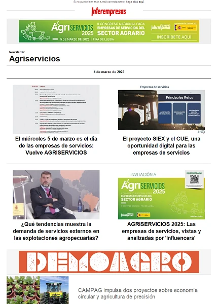 Newsletter Agriservicios