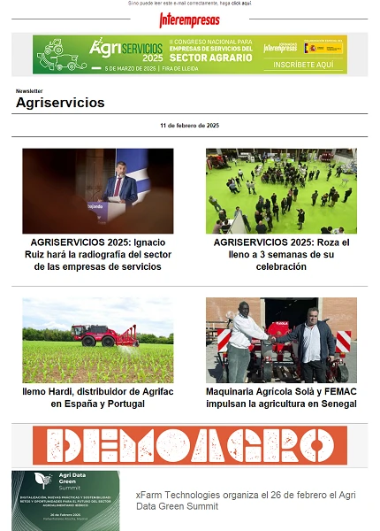 Newsletter Agriservicios