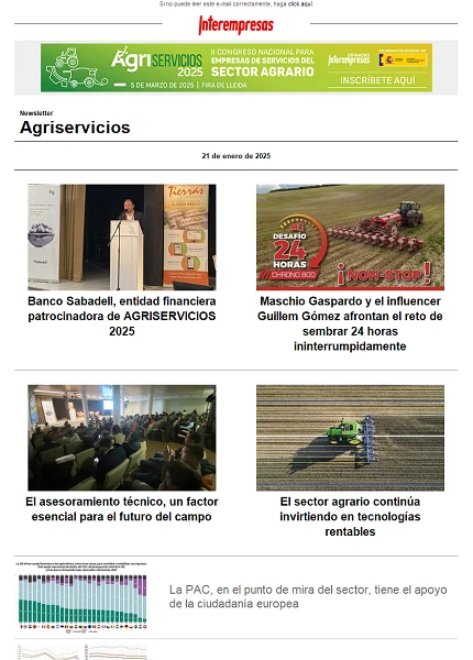 Newsletter Agriservicios