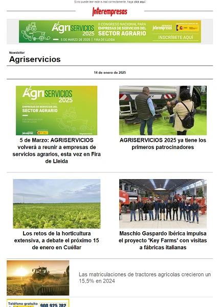 Newsletter Agriservicios