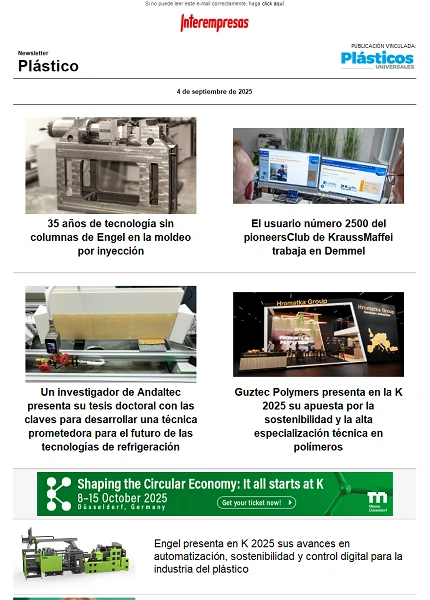 Newsletter Plástico