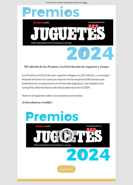 Newsletter de Juguetes y Juegos (JuguetesB2B)