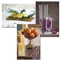 Decoracin con frutas y verduras