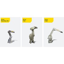 Serie de robots de pintura