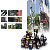 Pintura en aerosol para uso industrial