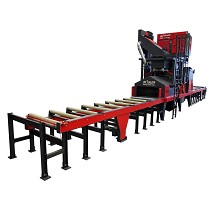 Granalladoras con transporte a rodillos