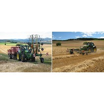 Rastrillos hileradores rotativos