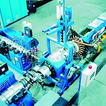 Lnea de extrusin de tubo, con cambio de dimetros On the fly