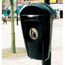 Papeleras urbanas con tapa