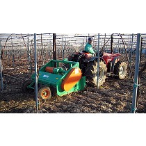 Recogedor y desbrozadora de poda