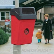 Papeleras urbanas con tapa