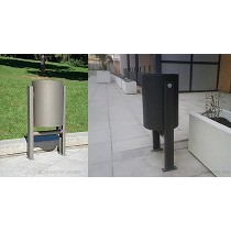 Papeleras metlicas modernas