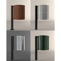 Papeleras metlicas urbanas