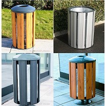 Papeleras urbanas para exteriores