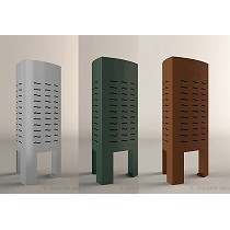 Papeleras metlicas de exterior