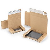 Cajas postales con relleno film y cierre adhesivo