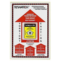 Etiquetas de posicionamiento para indicador de vuelco
