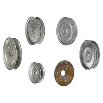 Poleas de chapa tensoras