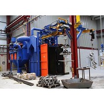 Granalladora de gancho