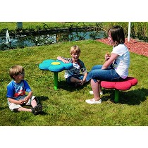 Asiento en forma de flor