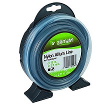Hilo nylon para desbrozadora Groway Allium line Blister Cuadrado