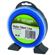 Hilo nylon para desbrozadora Groway Silent line Blister Redondo