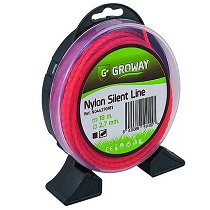 Hilo nylon para desbrozadora Groway Silent line Blister Cuadrado