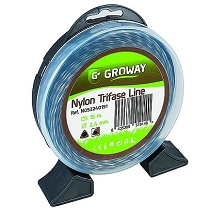 Hilo nylon para desbrozadora Groway Trifase line Blister