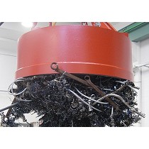 Electroimn circular conectado a batera