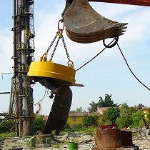 Electroimn circular conectado a batera