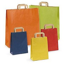 Bolsas de papel kraft en color