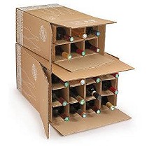 Cajas para envo de botellas con celdas reforzadas