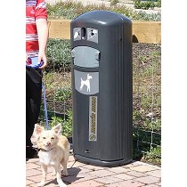 Papelera con dispensador de bolsas de 35 l