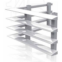 Celosas de lama fija