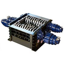 Trituradores industriales de cuatro ejes