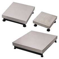 Plataformas de pesaje y bsculas cuadradas monoclula con plato inoxidable