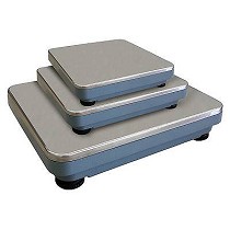 Plataformas de pesaje y bsculas monoclula con plato inoxidable