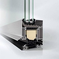 Ventanas de aluminio con una profundidad de 90 mm